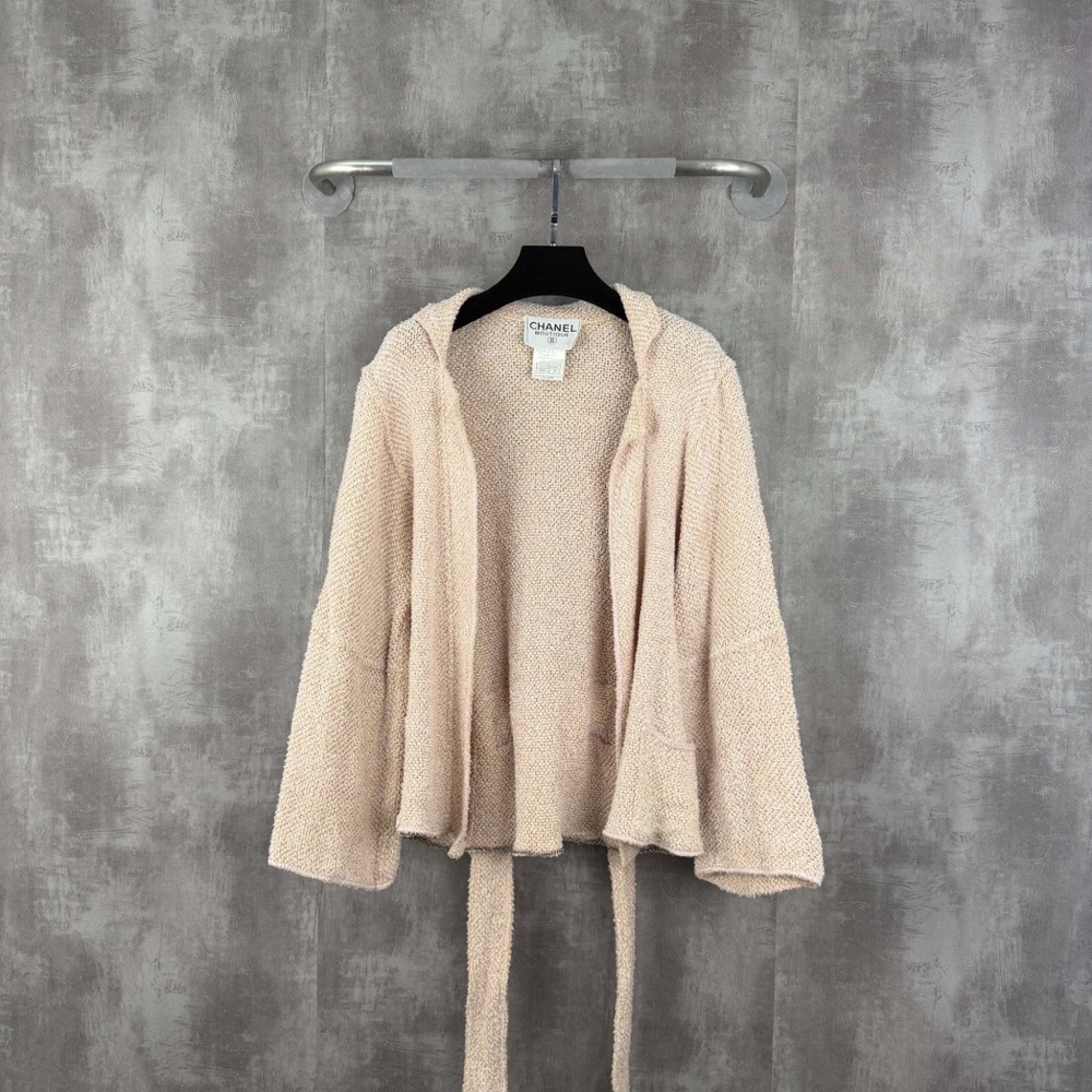 🚩steal Authentic CHANEL Cream Women's Cardigan